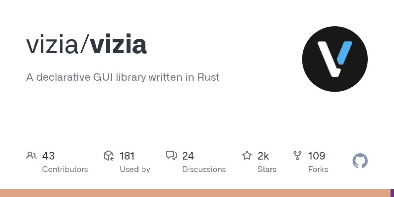 GitHub - vizia/vizia: A declarative GUI library written in Rust