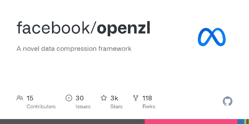 GitHub - facebook/openzl: A novel data compression framework