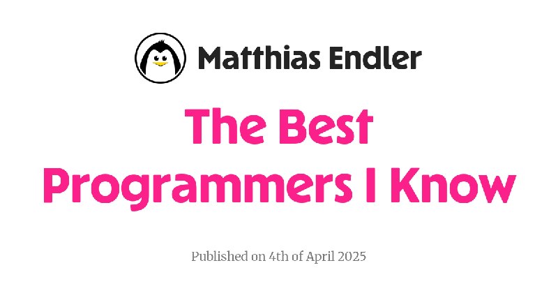 The Best Programmers I Know